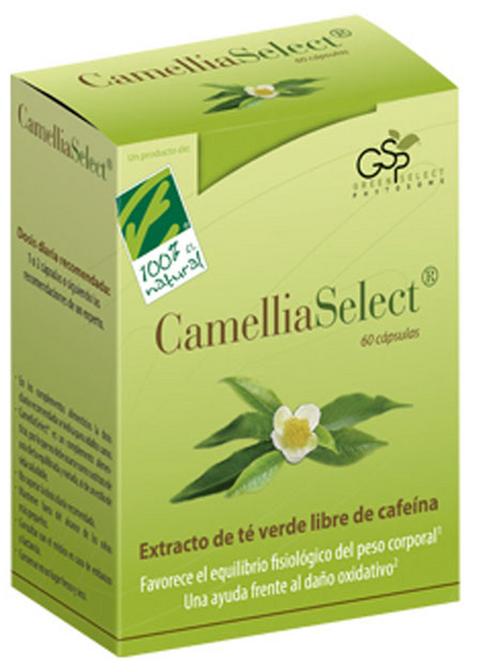 100% Natural Camellia Select Antioxidante 60 Cápsulas