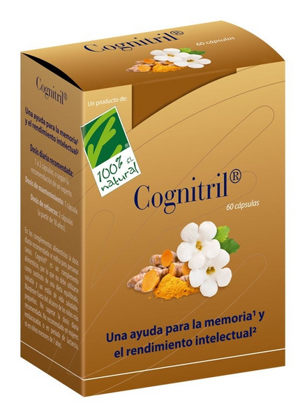 100% Natural Cognitril Memoria 60 Cápsulas