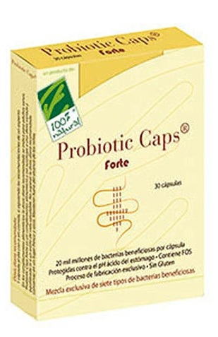 100% Natural Probiotic Caps Forte 30 Capsulas