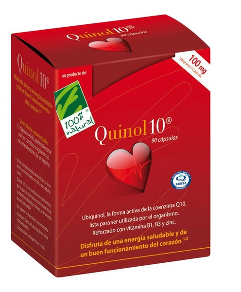 100% Natural Quinol10 100 mg 90 Perlas
