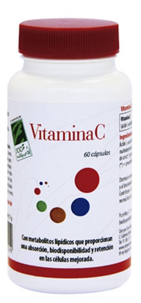 100% Natural Vitamina C 60 Cápsulas