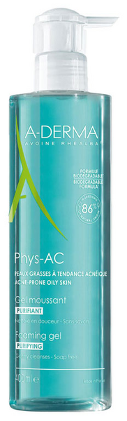 A-Derma PhysAc Gel Limpiador Purificante 400 ml