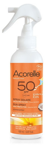 Acorelle Spray Solar Niños SPF50 BIO 150 ml