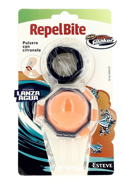 AfterBite RepelBite Repelbite Pulsera Citronela Niños + Accesorio Lanza Agua