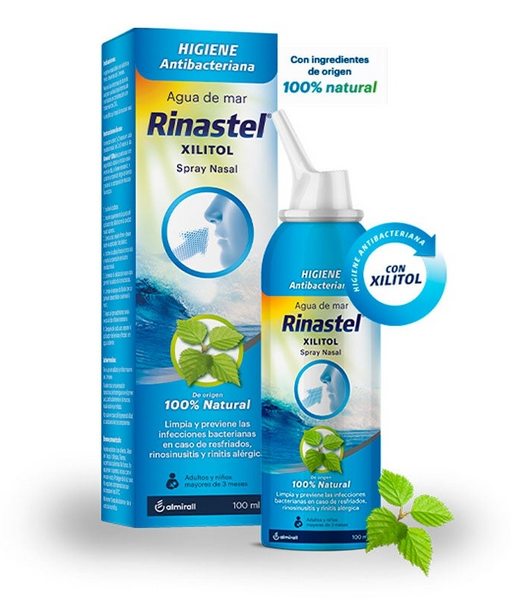 Almirall Rinastel Xilitol Spray Higiene Antibacteriana 100 ml