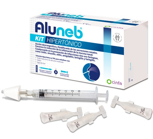 Aluneb Kit Hipertónico 20 viales x 5 ml + 1 Dispositivo