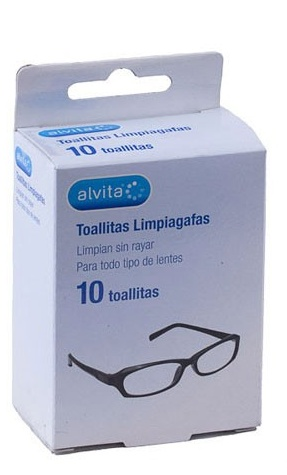 Alvita Toallitas Limpia Gafas 10 uds