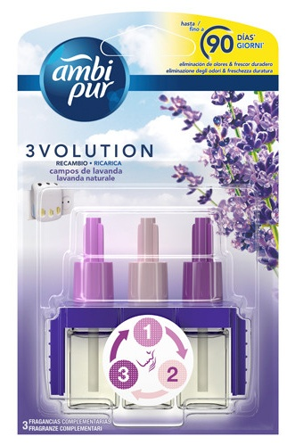 Ambi Pur 3Volution Recambios Campos de Lavanda 21,5 ml