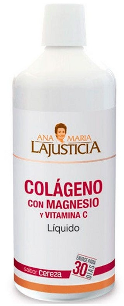 Ana María LaJusticia Colágeno, Magnesio y Vitamina C Sabor Cereza 1 L