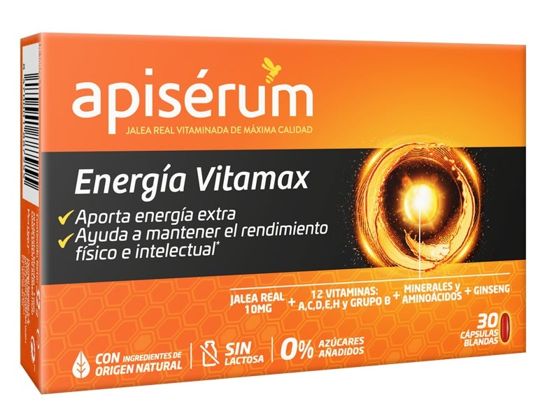 Apisérum Energía Vitamax 30 Cápsulas