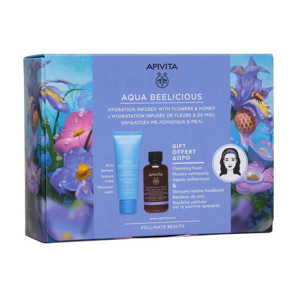 Apivita Aqua Beelicious Confort Neceser Regalo Limpiador y Neceser 40 ml