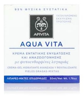 Apivita Aqua Vita Crema Hidratante 24 Horas Pieles Grasas Mixtas 50 ml