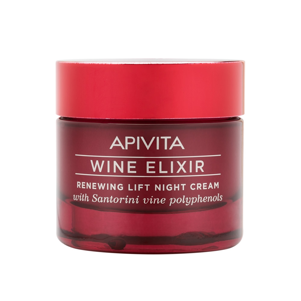 Apivita New Wine Elixir Crema de noche reparadora efecto Lifting 50 ml