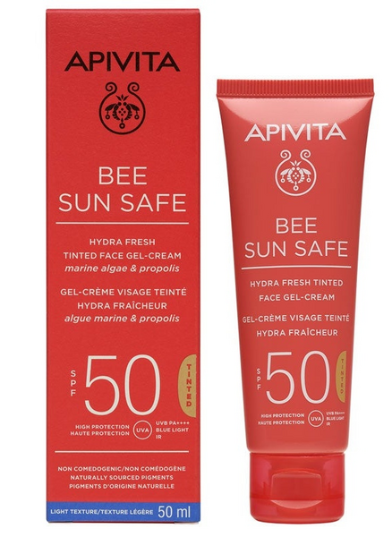 Apivita Suncare Bee Sun Safe Gel-Crema SPF50 con Color 50 ml