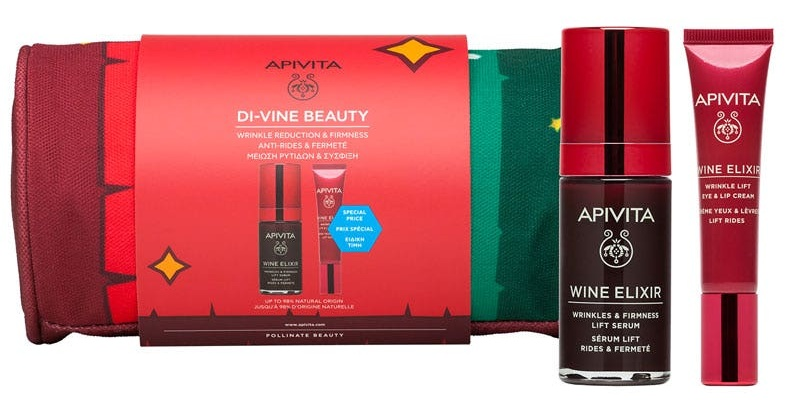 Apivita Wine Elixir Sérum 30 ml + Contorno Ojos 15 ml