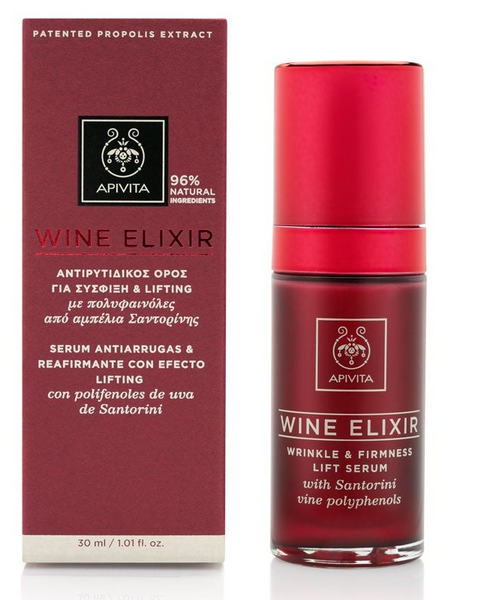 Apivita Wine Elixir Sérum Antiarrugas y Reafirmante con Efecto Lifting 30 ml