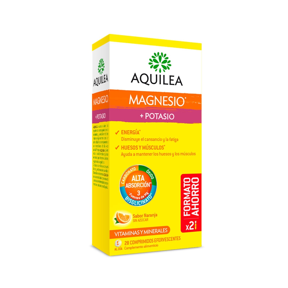 Aquilea Magnesio + Potasio 28 comprimidos efervescentes