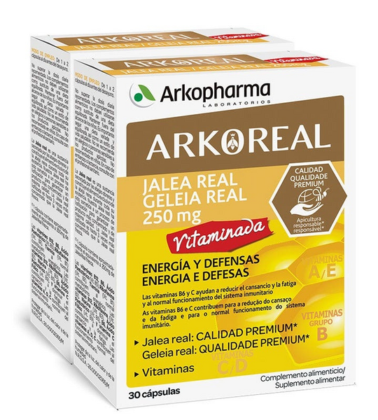 Arko Real Jalea Real Vitaminada Forte 250mg 2x30  cápsulas
