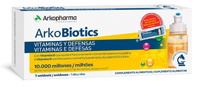 Arkopharma ArkoBiotics Vitaminas y Defensas Adultos 7 Dosis