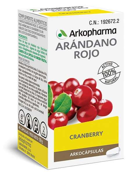 Arkopharma Arkocápsulas Cranberry 45 Cápsulas
