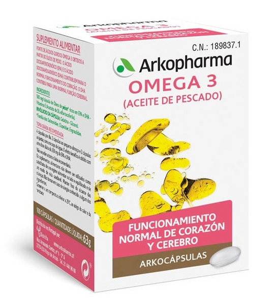 Arkopharma Arkocápsulas Omega 3 100 Cápsulas