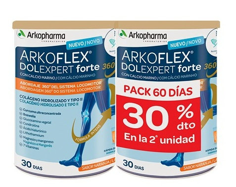 Arkopharma Arkoflex DolExpert Forte Colágeno Sabor Naranja 2x390 gr