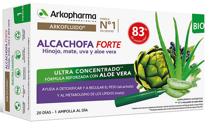 Arkopharma Arkofluido Alcachofa Forte BIO 20 Ampollas