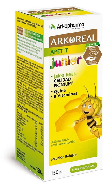Arkopharma ArkoReal Apetit Jarabe Sabor Plátano y Pera 150 ml