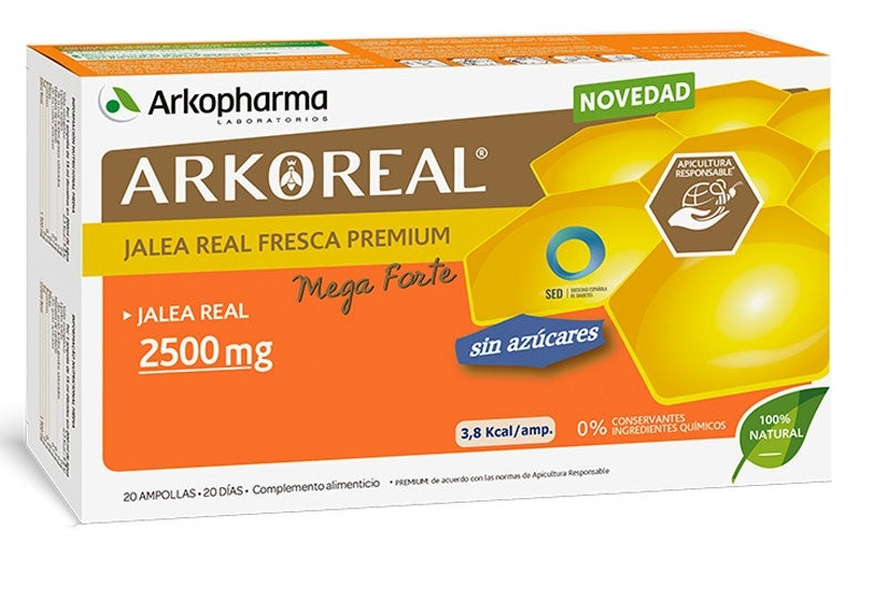 Arkopharma ArkoReal Jalea Real Fresca Premium Light 2500 mg 20 Ampollas