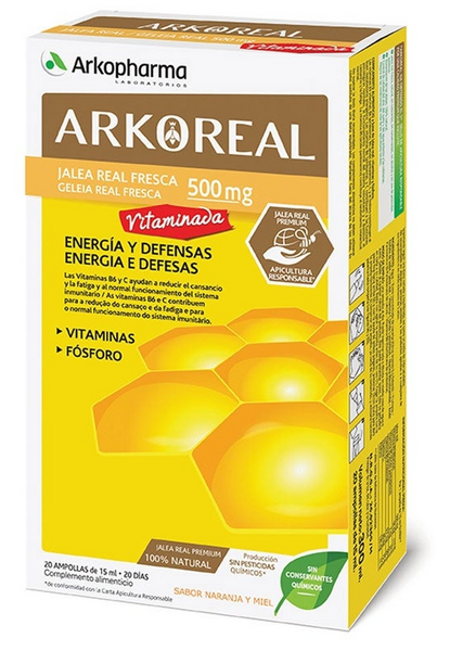 Arkopharma ArkoReal Jalea Real Vitaminada 20 Ampollas