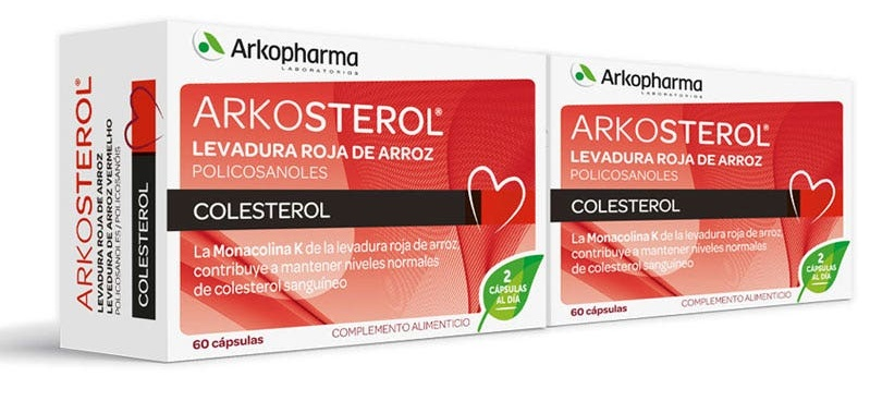 Arkopharma Arkosterol Levadura Roja de Arroz 2x60 Cápsulas