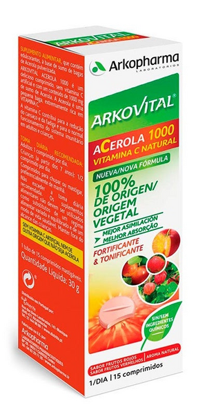Arkopharma Arkovital Acerola 1000 15 Comprimidos