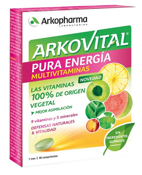 Arkopharma Arkovital Multivitamínico Pura Energía 30 comprimidos