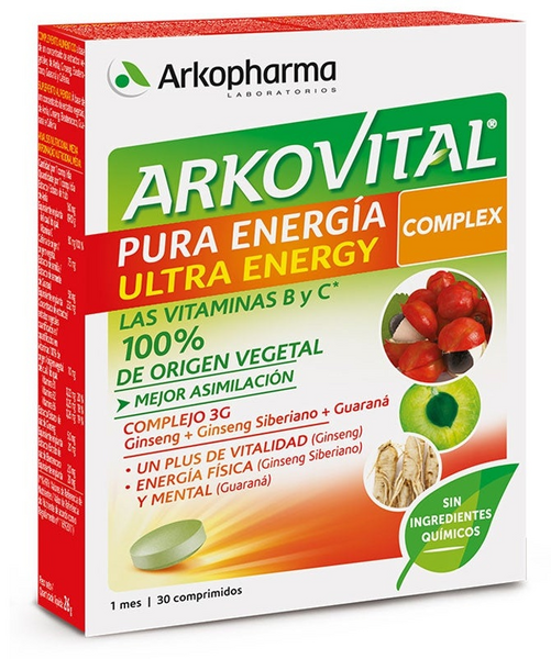 Arkopharma Arkovital Pura Energía Complex 30 Comprimidos