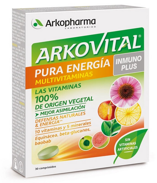 Arkopharma Arkovital Pura Energía Inmuno Plus 30 Comprimidos