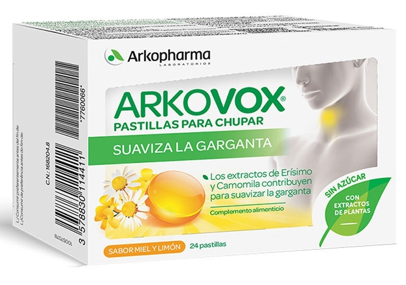 Arkopharma ArkoVox Sabor Miel Limón 24 Pastillas