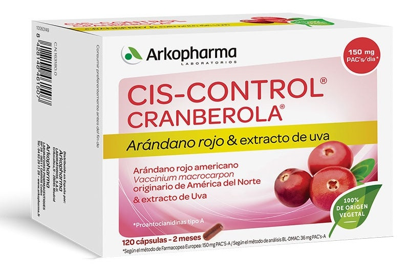 Arkopharma Ciscontrol Cranberola 120 Cápsulas