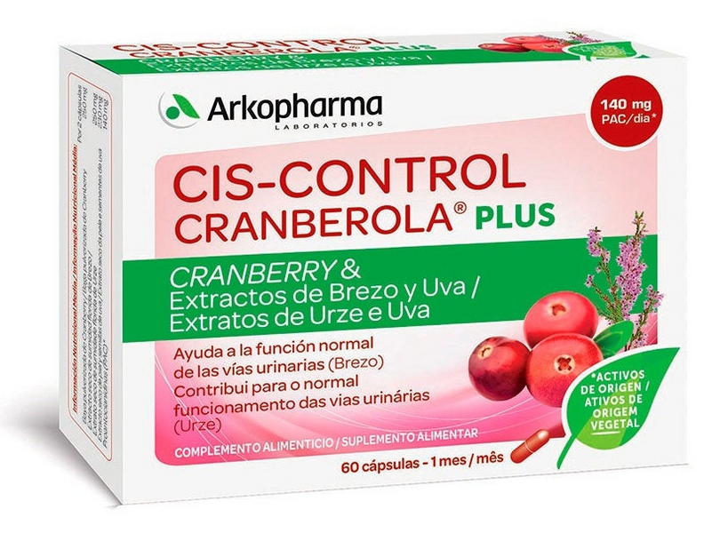 Arkopharma Ciscontrol Cranberola Plus 60 Cápsulas