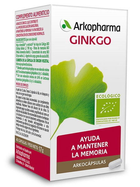 Arkopharma Ginkgo Bio 45 Cápsulas