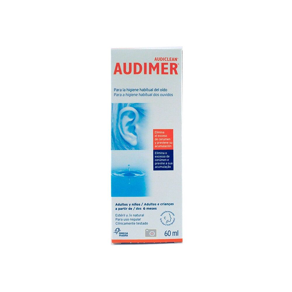 Audimer. Solución Limpieza Oídos 60 ml
