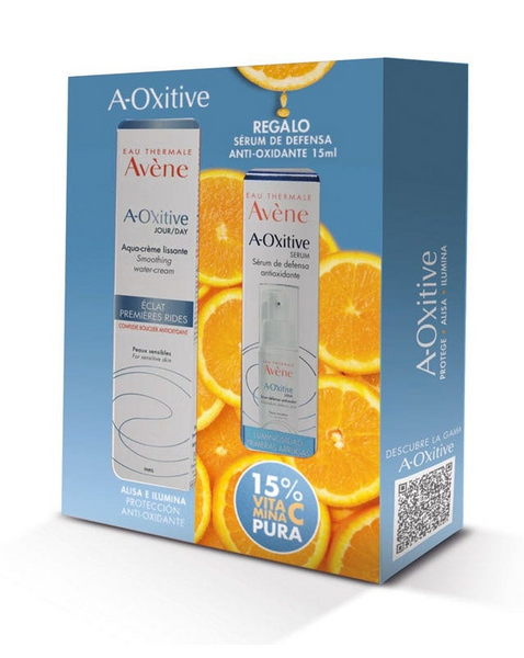 Avène A-Oxitive Aqua Crema Alisadora 30 ml + A-Oxitive Sérum 15 ml
