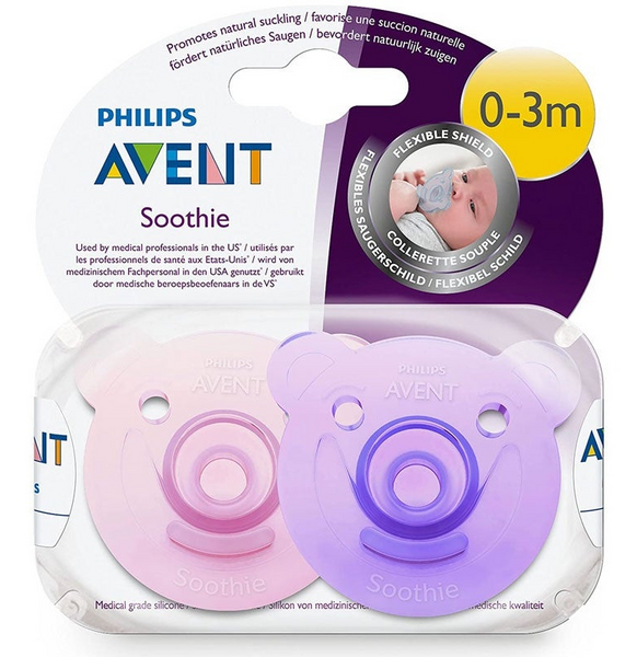 Avent Chupetes Soothie 0-3m Rosa 2 Uds
