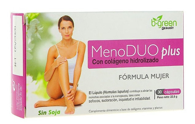 b-green innolab Menopausia MenoDuo Plus BGreen Colágeno 30 Cápsulas