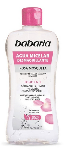 Babaria Agua Micelar Desmaquillante Rosa Mosqueta 400 ml