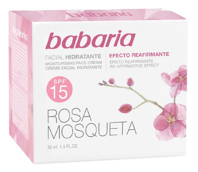 Babaria Crema Facial Hidratante 24 Horas Rosa Mosqueta 50 ml