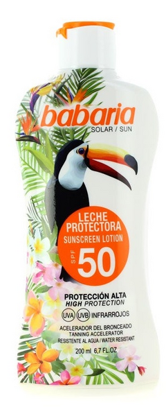Babaria Leche Protectora Tropical SPF50+ 200 ml