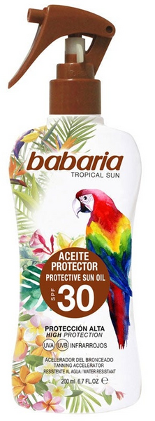 Babaria Spray Aceite Protector Solar Tropical SPF30 200 ml
