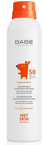 Babe Pediatric Fotoprotector Transparente Wet Skin SPF50 200 ml