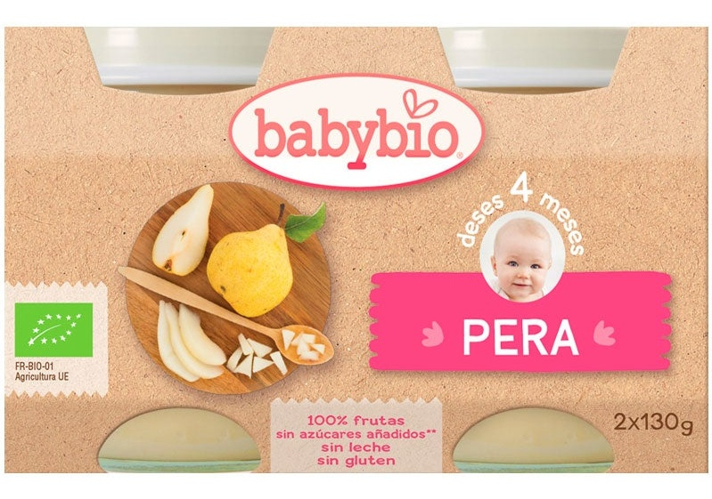 Babybio Tarrito Pera 2 x 130 gr