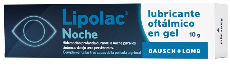 Bausch&Lomb Lipolac Noche Lubricante Oftálmico en Gel 10 gr